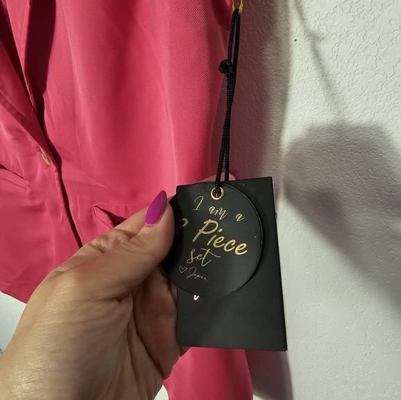 Japna Women's Pink Sleeveless Blazer *Only Blazer Size Large NWT - Picture 4 of 7